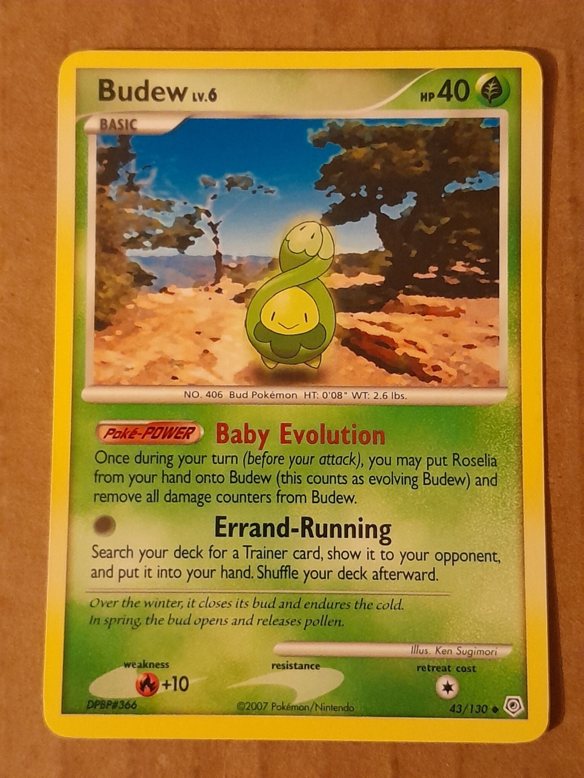 Pokemon Budew 43/130 Diamond & Pearl NM See Pictures