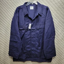 US Coast Guard Y2K Blue Coat Shirt Blouse 3362 ODU USCG Size 46 Regular