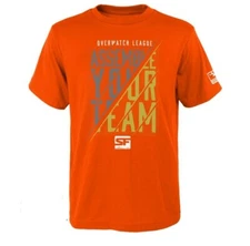 San Francisco Shock Youth Overwatch League Assemble T-Shirt - OrangeM