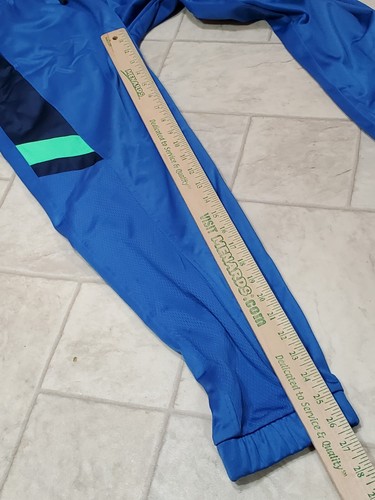 Athletic Works Boys Tricot Joggers Blue Size XXL (18) Pockets Drawstring Striped - Picture 10 of 10