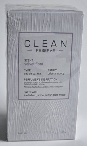NEW SEALED BOX CLEAN RESERVE VELVET FLORA EAU DE PARFUM 3.4FL.OZ / 100ML - Picture 2 of 5