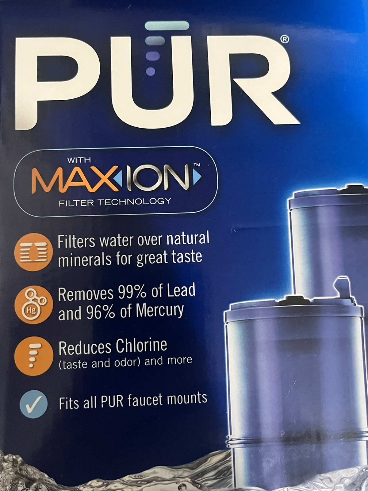 NewLOT of 3PUR Maxion Mineral Clear Replacement Faucet Water Filter