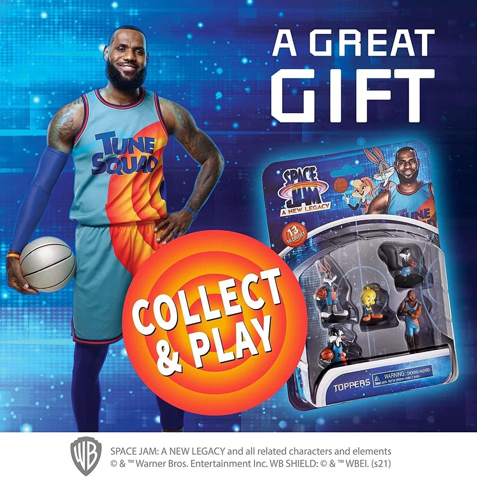 Figura de personaje de Penélope LeBron Space Jam 5pk lápiz Toppers Piolín Silvestre Foto 3 de 4