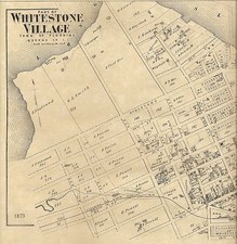 Whitestone Village Flushing NY 1873 Maps with Homeowners Names Shown