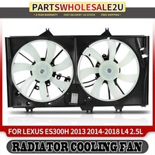 New Dual Radiator Cooling Fan Assembly w/ Control Module for Lexus ES300h 13-18