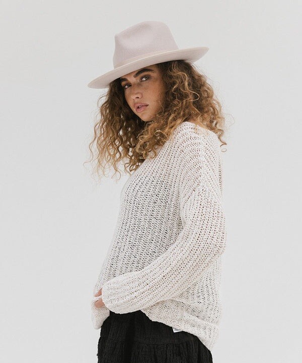 NWT Gigi Pip Monroe Rancher, Lt Gray, Sz 57, MSRP $146  display picture 3