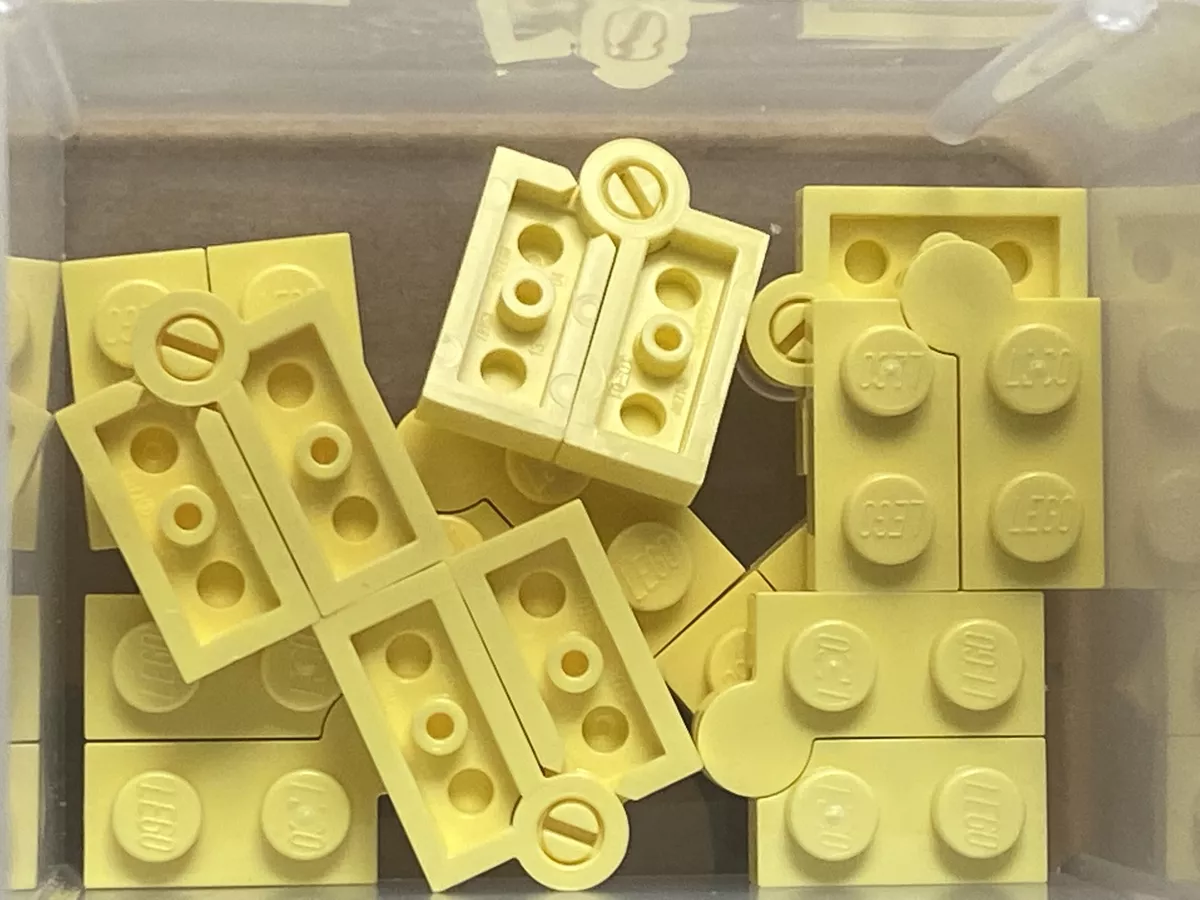 LEGO Parts Bright Light Yellow Hinge Plate 1 x 4 Swivel No 2429 QTY 10