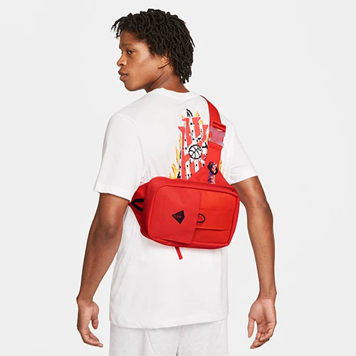 Nike Advance Logo Taping Crossbody Bag In Red for Men