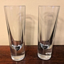 Pair Of 2 Long Drink Cocktail Drinking Glasses - heavy duty 1.4 lb each 