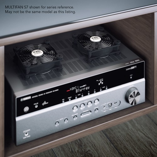 MULTIFAN S7-P, Quiet Dual 120mm AC-Powered Cooling Fan for Receiver DVR Cabinets - Picture 7 of 7