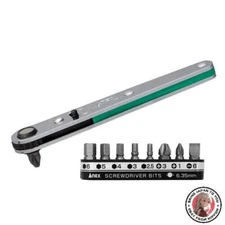 NEW ANEX Ultra Low Profile Offset Ratcheting Screwdriver and He
