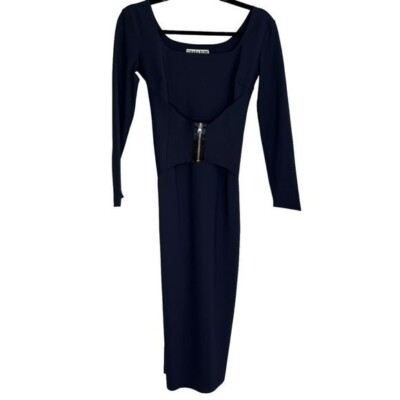 Chiara Boni Humette Midi Grey Corset Dress size IT 40/US 4 | eBay