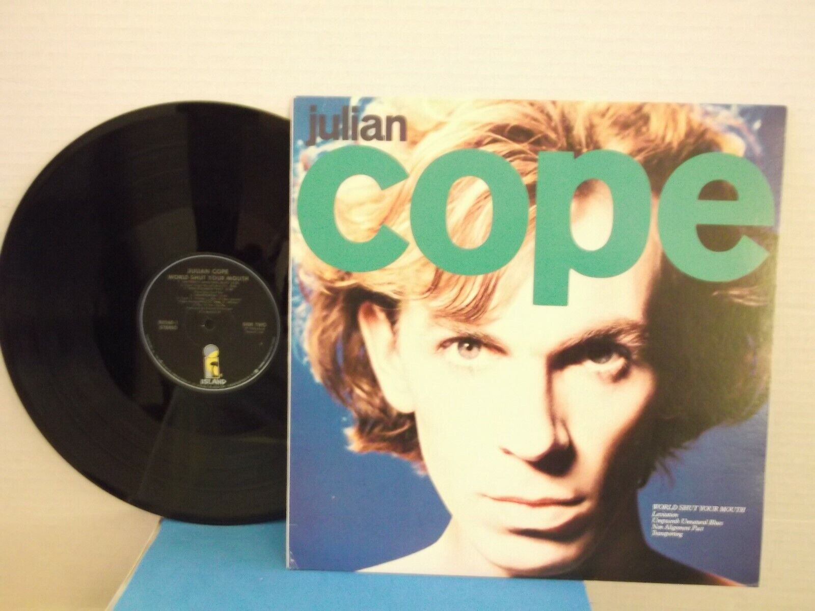 Julian Cope,Island,"World Shut Your Mouth",US,LP,stereo,1986 alt. rock, MINT