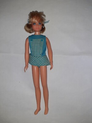 Vintage Skipeer Pose 'n Play (1970'S) blond ohne Karton Mattel #1117