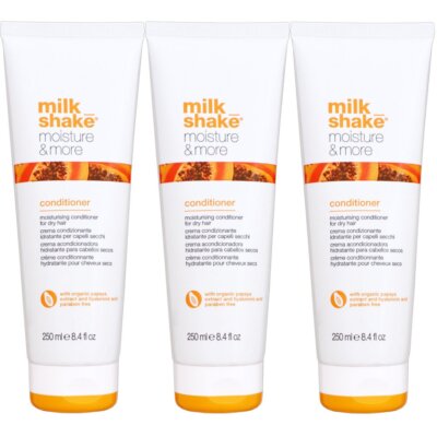 Milk Shake Moisture & More Conditioner 3 x 250 ml für trockenes Haar Set