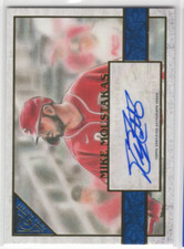2020 Topps Gallery Autographs Blue #19 Mike Moustakas Auto /50 - NM-MT