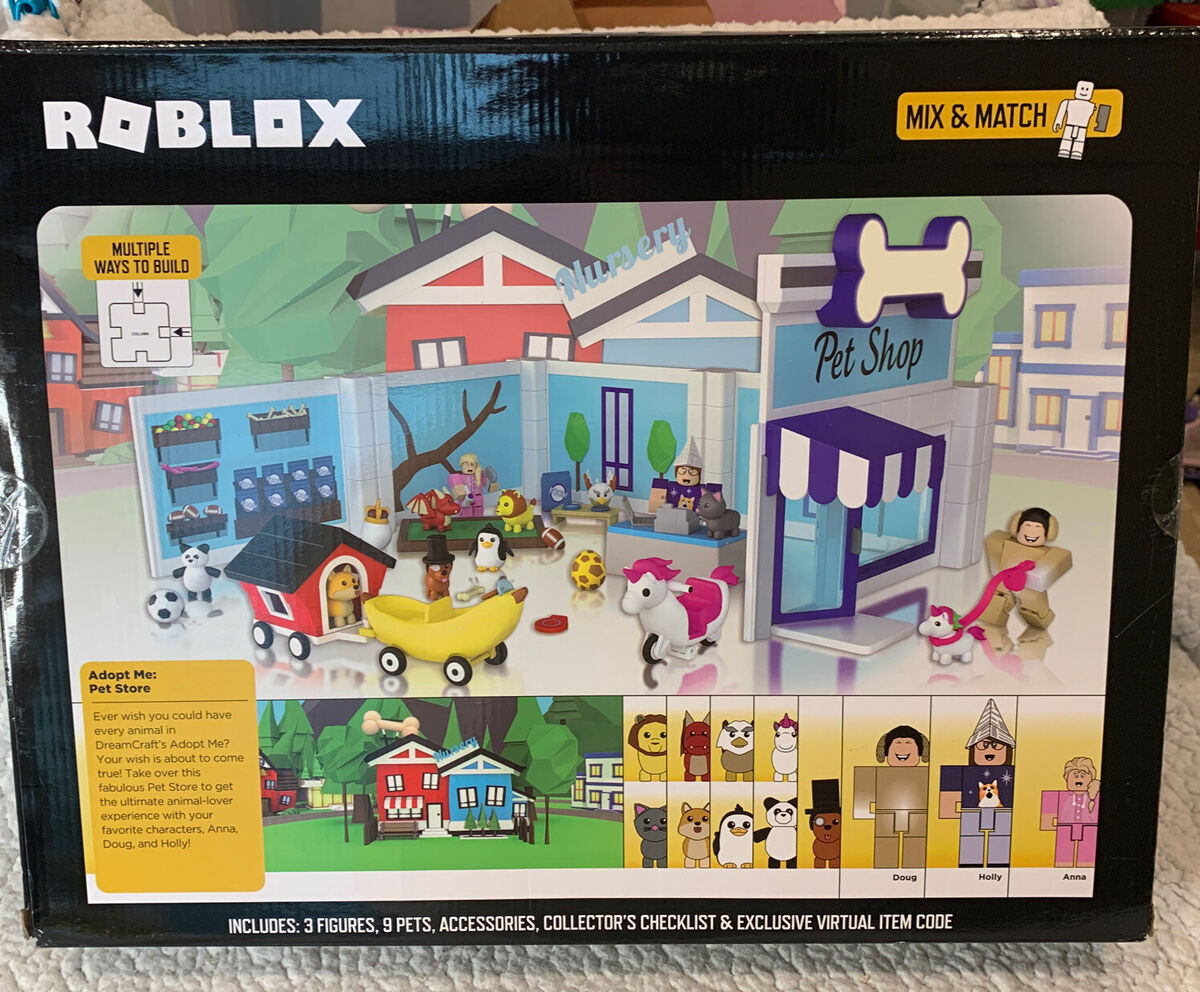  Roblox Celebrity Collection - Adopt Me: Pet Store Deluxe  Playset [Includes Exclusive Virtual Item] : Toys & Games