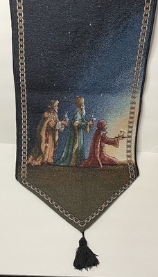 Three Wise Men Table Runner Chritsmas Table Tapistry Night Stars 73 X 13  NICE