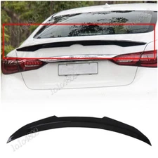 Carbon Look Rear Trunk Spoiler Lip For Infiniti Q50 PSM Sedan 2014-23 2016 2017