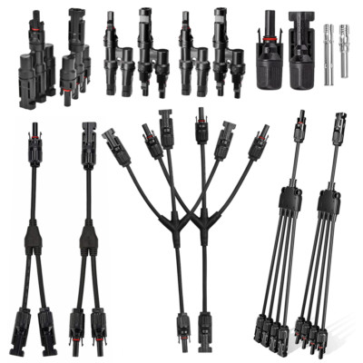 Y T Solarstecker Solar Verteiler PV Solarkabel Buchse Kupplung passend für MC4