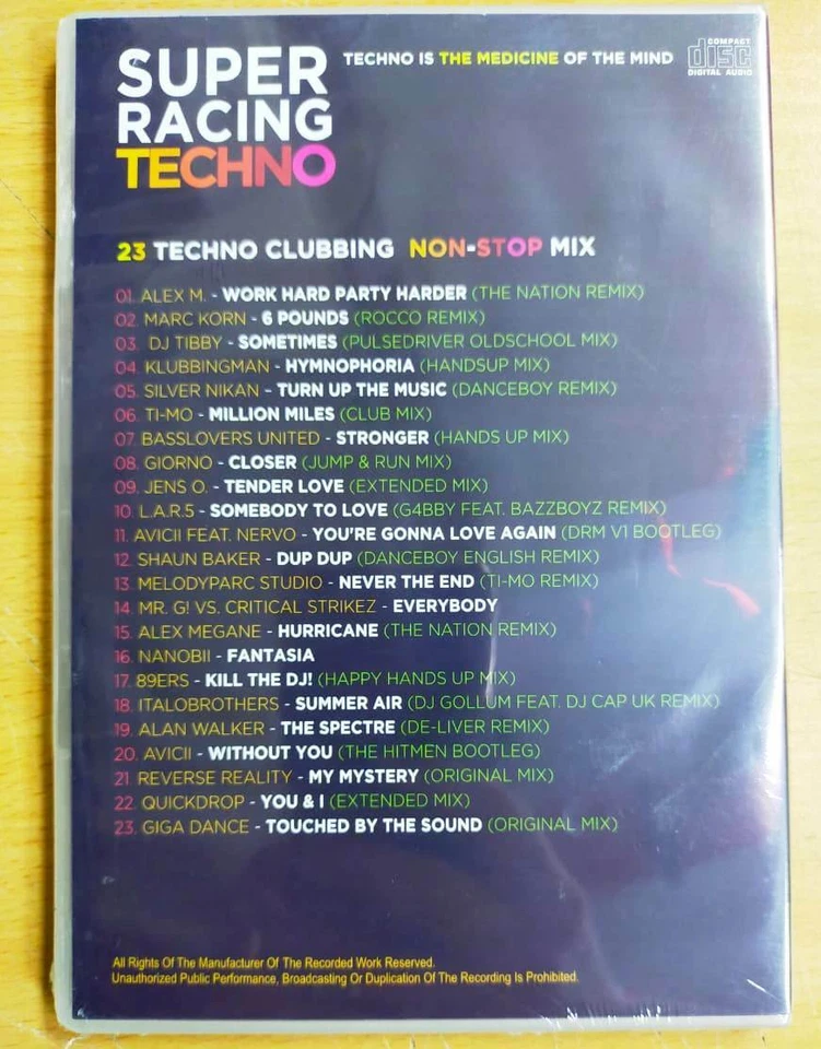 23 Techno Clubbing Non-Stop Mix CD Alan Walker Italobrothers Alex M Marc Korn Foto 2 de 4