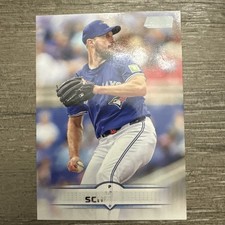 2025 Topps Stadium Club Max Scherzer No Name No Logo Error SSP Blue Jays