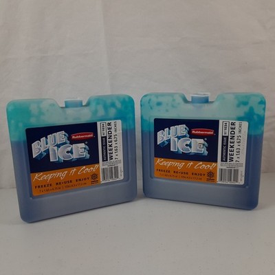 Rubbermaid Blue Ice Weekender Vintage New Old Stock Set of 2 Hard Shell #1034