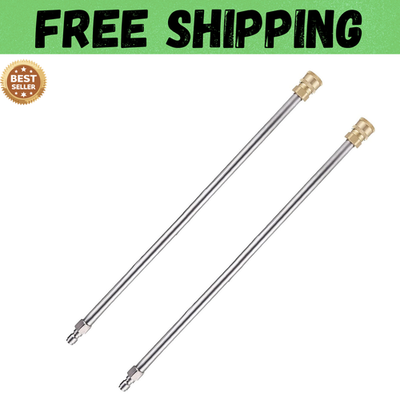#ad Pressure Washer Extension Wand 17 Inch Stainless Steel Power Lance 2 Pack $11.53