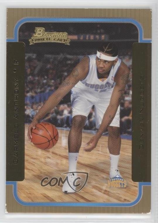 2003-04 Bowman Rookies & Stars Rookies Gold Carmelo Anthony #140 RC HOF 01l2