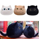 Soft 3D Black Cat Pillow Cute Companion for Relaxing on the Sofa or Bed