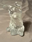 Vintage Fenton Frosted Glass Scottie Dog Figurine 3 Inch