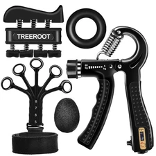 Grip Strength Trainer Kits, Hand Gripper Strengthener, Forearm Strengthener