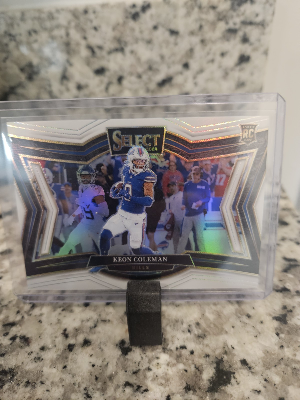 2024 Panini Select - Field Level Keon Coleman #458 White Prizm /35 (RC)