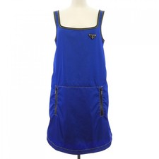 Authentic PRADA Triangle Logo Dress 230671 S212 1WQ8 #230-000-665-9676
