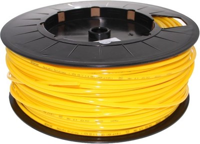 Yellow 1/4'' OD LLDPE Polyethylene Tubing - 500 Foot Roll