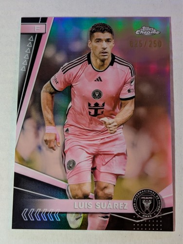 2024 Topps Chrome MLS Luis Suarez #50 Rose Gold Refractor 25/250