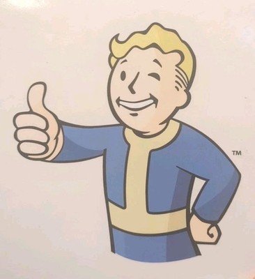 Fallout 3 4 76 New Vegas Vault Boy Sticker Decal 4x4 FREE SHIPPING 