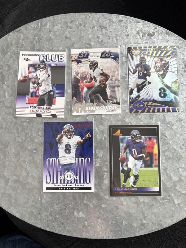 Lamar Jackson Lot of 5 Cards. Baltimore Ravens