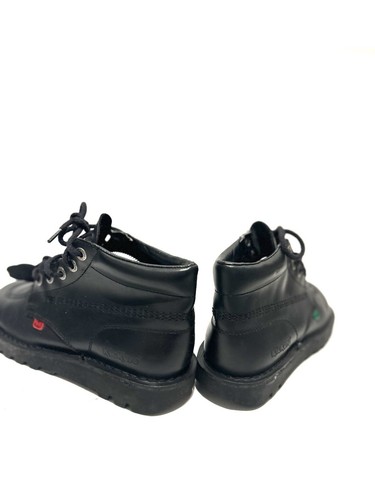 Botas Kickers Kick Hi Damas Cuero Negro con Cordones al Tobillo Reino Unido 7 - Imagen 5 de 8