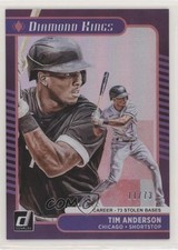 2021 Panini Donruss Diamond Kings Career Stat Line 11/73 Tim Anderson #7 05n7
