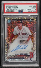 2021 Bowman Chrome Prospects Speckle Refractor Blaze Jordan PSA 9 MINT Auto 1q7