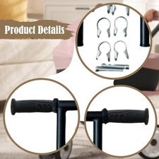 Prolunga Maniglia Passeggino Universale - Estensione 32mm, Metallo E PP