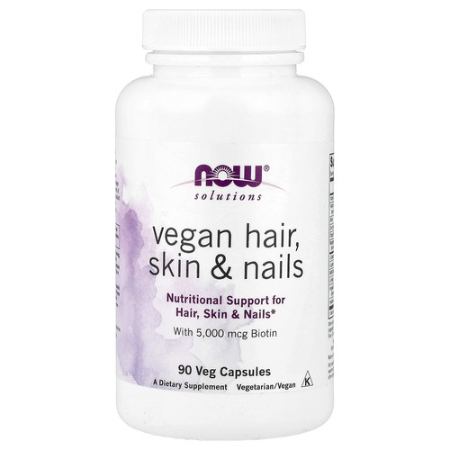 Solutions, Vegan Hair, Skin & Nails, 90 Veg Capsules