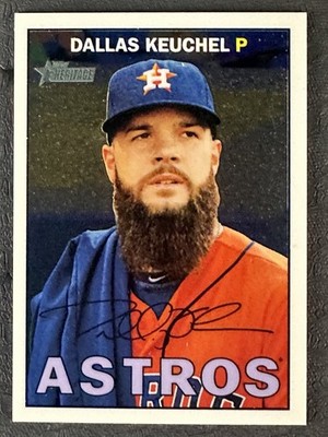 2016 Topps Heritage Chrome 496/999 Dallas Keuchel #THC-430 ex0