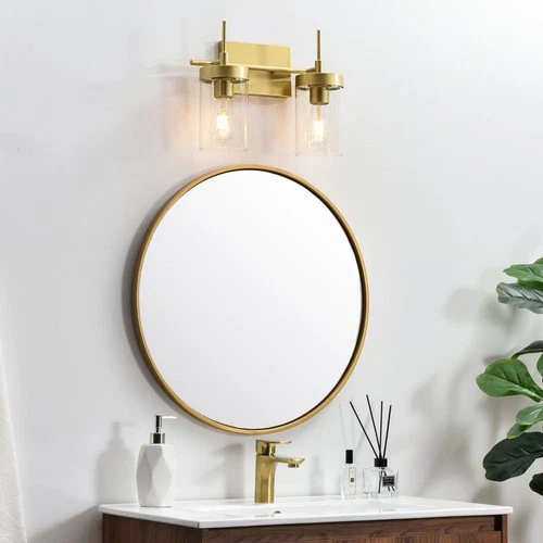 Elegant Lighting LD7319W14 Taryin 2 Light 14"W Vanity Light - Chrome - Picture 8 of 12