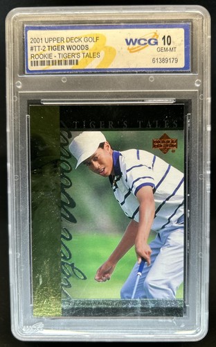 2001 Upper Deck Tiger Woods Tiger\'s Tales RC #TT2 WCG 10 Rookie