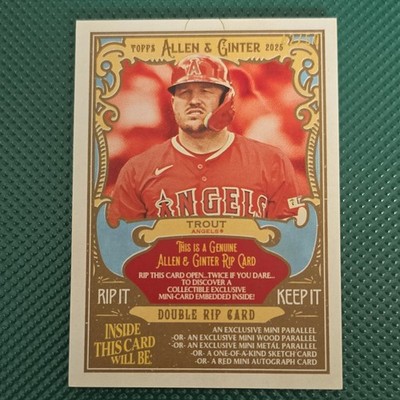 Topps Allen & Ginter Double Rip 2025 Mike Trout & Reggie Jackson Angels 42/50