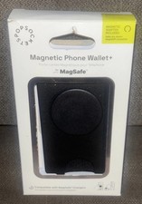 PopSockets  Phone Wallet With Expanding Grip  Adapter Ring for MagSafe Black