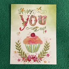 Leanin’ Tree Birthday Greeting/Note Card “Happy You Day…”