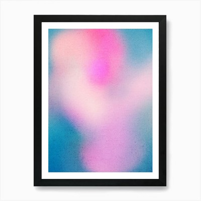 Abstrakte Aura Kunstdruck gerahmt Wandbild Poster Leinwanddruck Bild